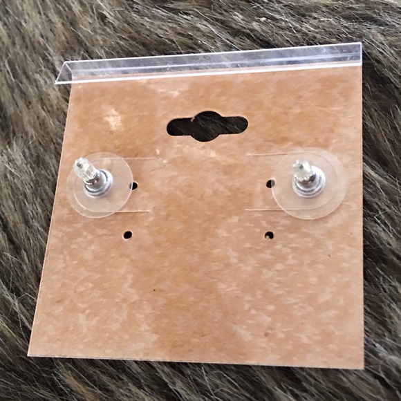 Vintage rhinestone swirl pierced earrings - Picture 3 of 6